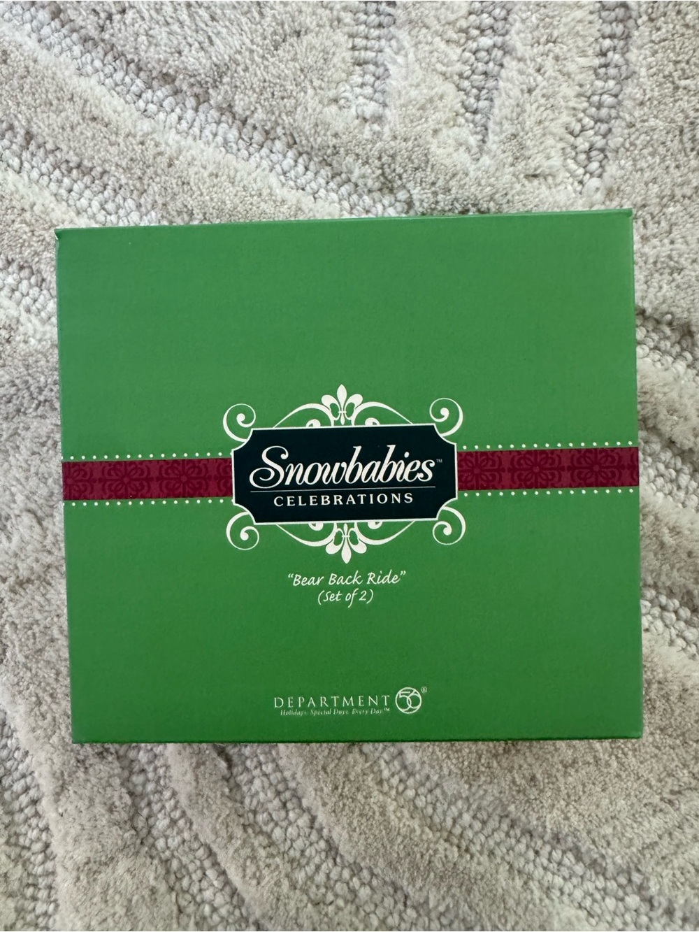 Green Gift Box - Bear Back Ride (Set of 2)